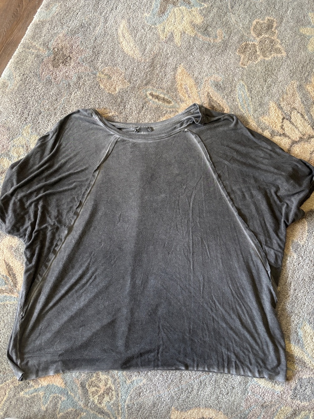Zenana Outfitters Soft Crew Neck Tee — Gray